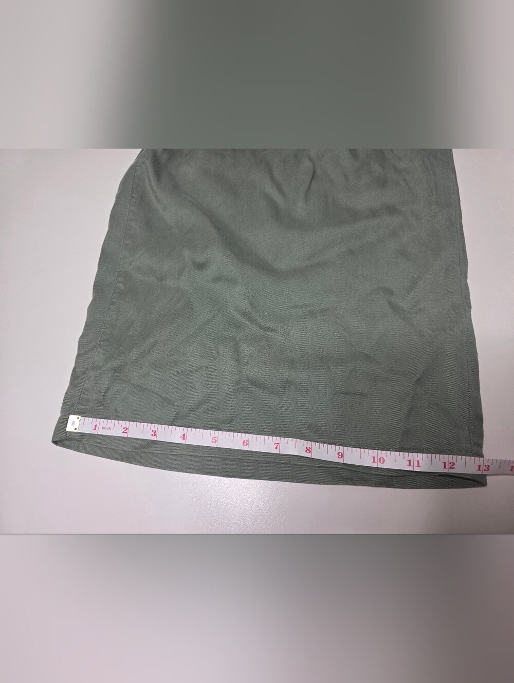 NWT Nine West XXL Womens Olive Lightweight Twill Wide Leg Pants - Picture 12 of 16